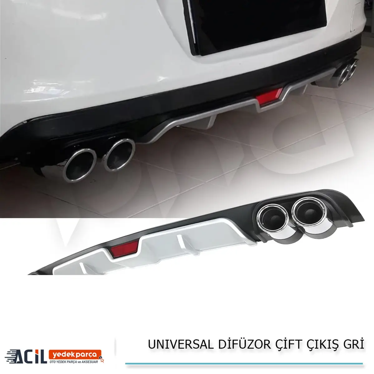 UNIVERSAL DIFUZOR CIFT CIKIS GRI