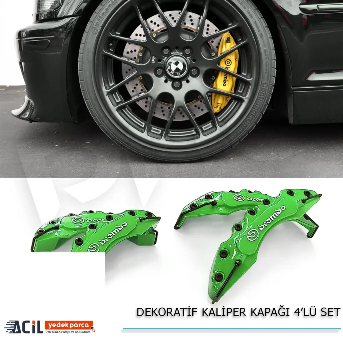 YESIL KALIPER KAPAGI 4LU SET BREMBO